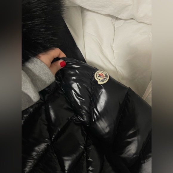 NWT Moncler Fulmarre Faux Fur-Trim Jacket - Picture 7 of 14